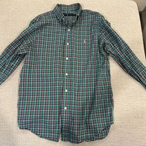 Ralph Lauren Long Sleeve Button Down Shirt: Size Medium